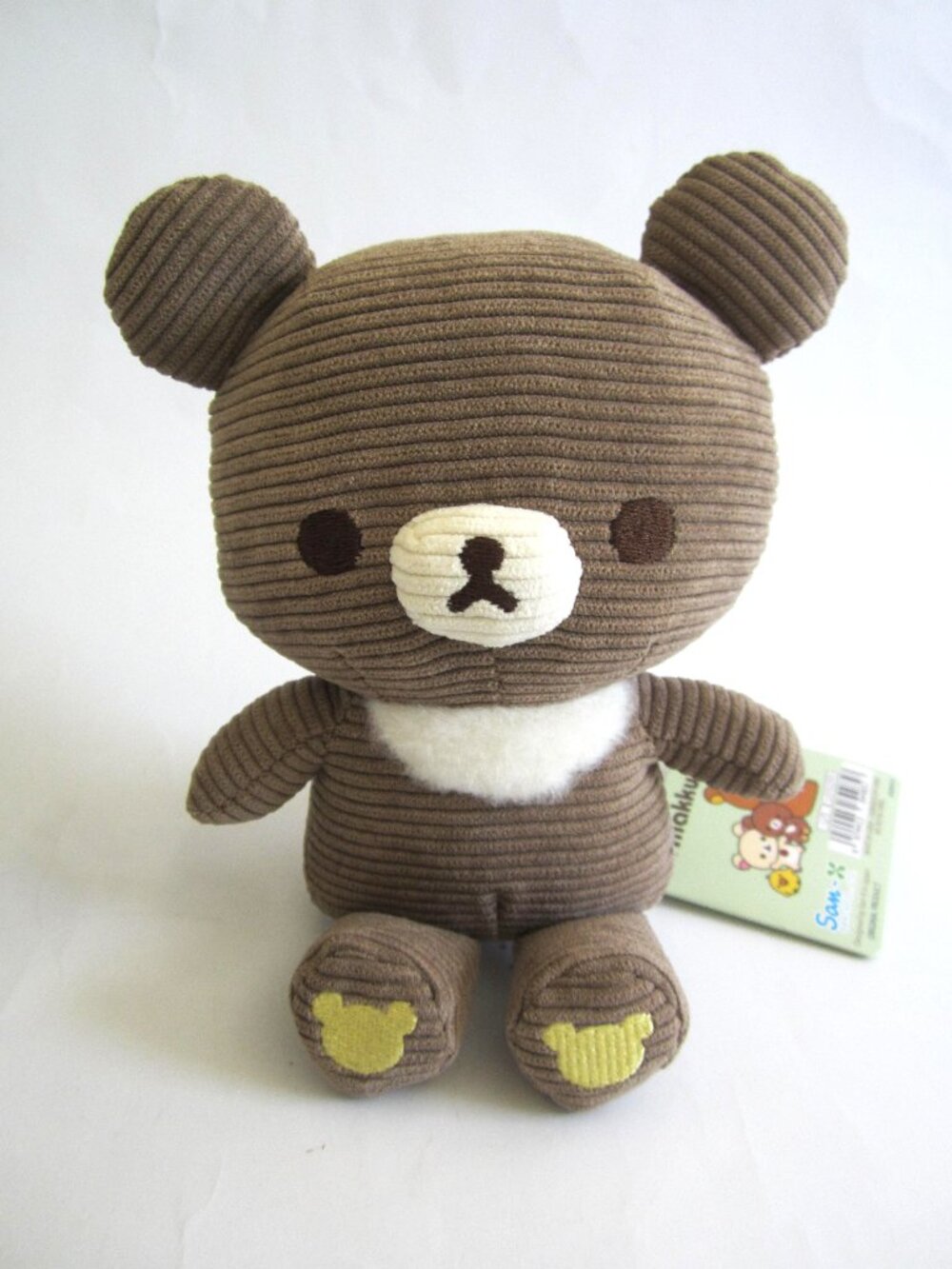 San-X Rilakkuma Chairoikoguma Koguma-Chan Teddy Bear Brown Plush Toy Corduroy